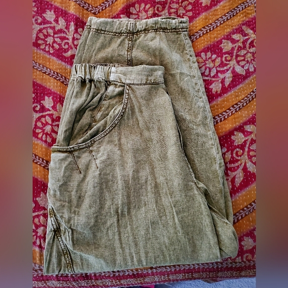 Casual Tan Women's Pants Free People M - Picture 2 of 3